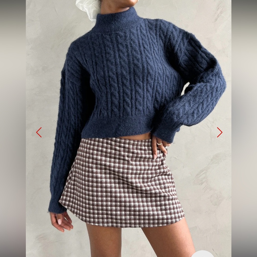 Darcy Skirt in Cocoa Plaid